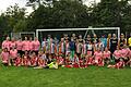 Die Mütter und Väter beim Einlage-Fußball-Spiel der U7 Kinder gegen die Mütter und der U11 Kinder gegen die Väter.