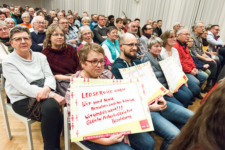 Protestaktion der Leo-Service-GmbH.&nbsp;