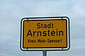 Ortsschild Arnstein.