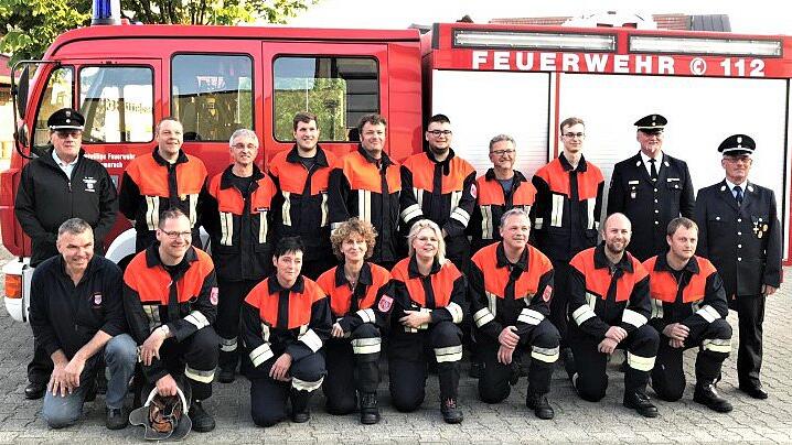 14 Aktive der Feuerwehr Sommerach stellten sich kürzlich nach intensiver Ausbildung der Leistungsprüfung 'Die Gruppe im Hilfeleistungseinsatz'.&nbsp;