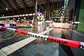 Tötungsdelikt am Frankfurter Hauptbahnhof       -  Der Hauptbahnhof war für Züge und Passagiere wegen des Polizeieinsatzes am Dienstagabend den Angaben nach für etwa 25 Minuten gesperrt.