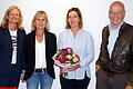 Das Bild zeigt (von links) Bürgermeisterin Anette Schmidt, Heike Theiler-Markert, Sabine Oberst und Thomas Müller.