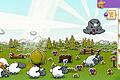 Knuffige Schafherde sucht Hirten: &bdquo;Clouds & Sheep&rdquo; von dem Spieleentwickler HandyGames in Giebelstadt.