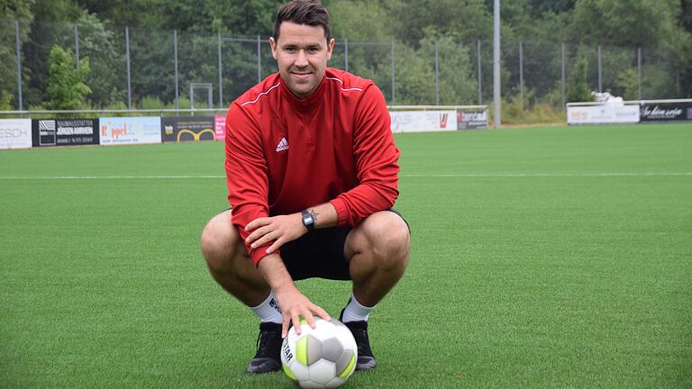 Ist angetan von den Bedingungen in Frammersbach: Patrick Amrhein, der neue Spielertrainer des Fußball-Bezirksligisten