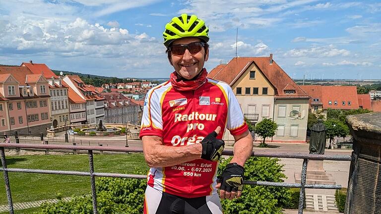 Stefan Endrich fährt seit vielen Jahren bei der 'Radtour pro Organspende' mit.