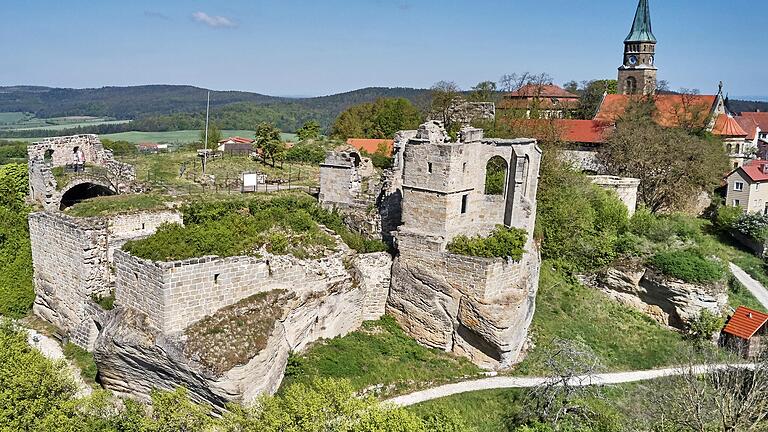 Die Burgruine&nbsp; Altenstein im Landkreis Haßberge.