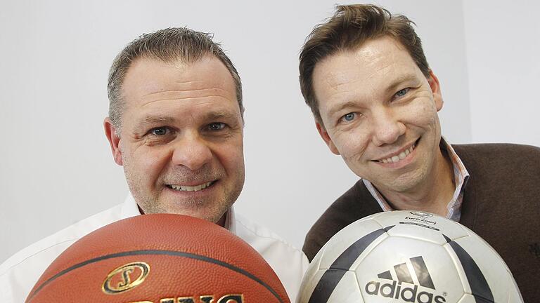 Klaus Heuberger (links) und Jochen Bähr hoben die Baskets 2007 aus der Taufe.