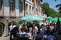 Zum Jubiläum feierten die Mitglieder der Germania einen Frühschoppen auf der Terrasse ihres Verbindungshauses am Nikolausberg.