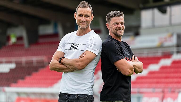 Michael Hiemisch links kommt als neuer Co-Trainer zusammen mit Torsten Ziegner zu den Kickers. Michael Hiemisch links kommt als neuer Co-Trainer zusammen mit Torsten Ziegner zu den Kickers.