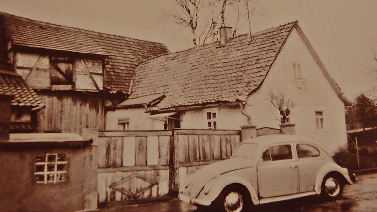 Diese historische Aufnahme zeigt das Geburtshaus von Mark Goldmann in Trappstadt.