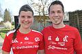 Doppelsieg des SC Ostheim beim Milzgrundlauf: Anna-Lena Klee siegte bei den Frauen, Bastian Reukauf bei den Männern.
