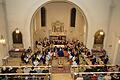 Die Musikkapelle Mühlbach in der Kirche 'Hl. Familie.