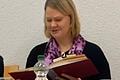 Lena Gegenwarth (Büchereiteam) las die Geschichte von der Weihnachtsgans.