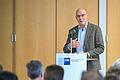 Markus Wittmann, Ministerialdirektor des Staatsministeriums für Wirtschaft, Landesentwicklung und Energie, informierte die Unternehmerinnen und Unternehmer in Schweinfurt über mögliche Förderungen seitens des Freistaats Bayern.