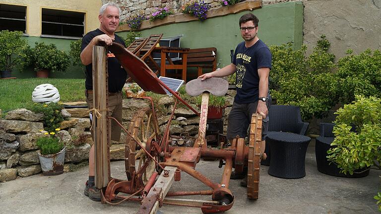 Alte Landtechnik können sich Besucher am Sonntag auf dem Hof der Familie Drobek in der Ortsmitte von Willanzheim anschauen.