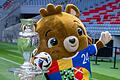 Maskottchen Albärt       -  Ein Youtuber hatte beim EM-Eröffnungsspiel der deutschen Nationalmannschaftmit einem falschen Maskottchen-Kostüm Zugang zum Stadion erhalten.