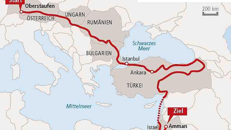 Ohne Navi bis nach Jordanien Ohne Navi bis nach Jordanien