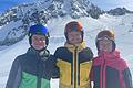 Tobias Ulsamer, Sebastian Hehn und Luisa Beyerlein (von links) haben ihre Prüfungen bestanden und sind nun Ski- und Snowboardlehrer.