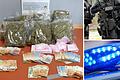 Design ohne Titel (54).jpg       -  In einer Wohnung in Pfuhl wurden bei einem SEK-Einsatz der Polizei Bargeld in Höhe einer fünfstelligen Summe, zehn Kilogramm Marihuana und circa 1,5 Kilogramm Kokain sichergestellt.