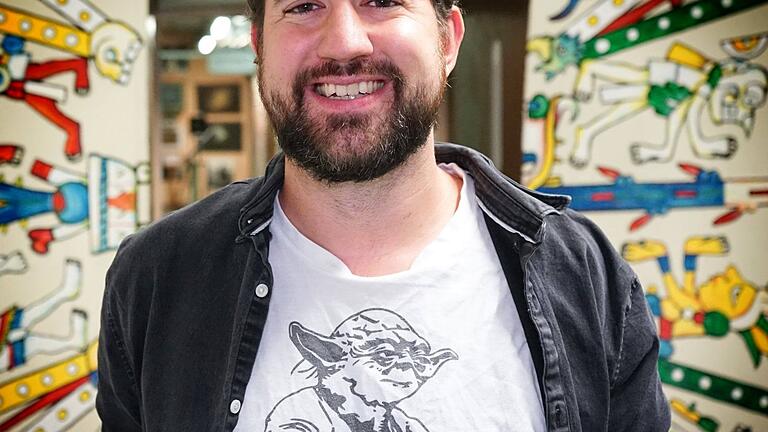 Tim Ruster von Astro comic tv im Planetarium Köln.