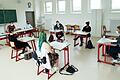 Schülerinnen und Schüler der FOS/BOS Marktheidenfeld diskutierten auf Englisch, um sich auf das Abitur vorzubereiten. Laut Schulleiter Fred Strauß haben sie auch das Homeschooling 'sehr gut mitgemacht.'