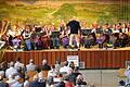 Die gastgebende Kapelle aus Erbshausen-Sulzwiesen mit Dirigent Jörg Rath eröffnete den musikalischen Abend.