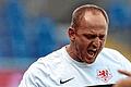 20160807MREBRFWK026       -  Hier jubelt Torsten Lieberknecht am ersten Spieltag über den 2:1-Sieg gegen die Würzburger Kickers. Der Pfälzer bestreitet als Coach der Braunschweiger seine neunte Saison.