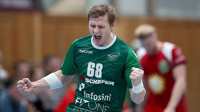 Handball - 2. Bundesliga - DJK Rimpar Woelfe - TuS N-Luebbecke       -  War zuletzt verletzungsfrei und gut in Form: Rimpars Eigengewächs Julian Sauer.