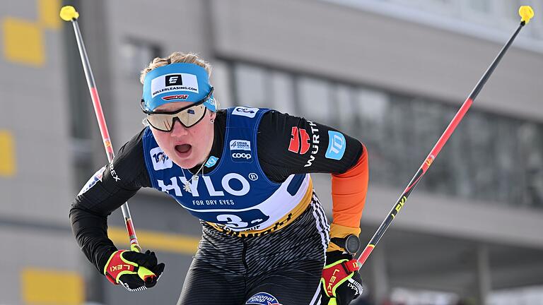 Victoria Carl       -  Victoria Carl wird im Sprint von Lillehammer Vierte.