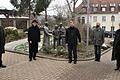 Große Freude über 40 Jahre Berufsbildungswerk am Würzburger Schottenanger im Bild (von links) Geschäftsführender Direktor Andreas Halbig, Bischof Franz Jung, Provinzial Pater Reinhard Gesing SDB, Salesianerdirektor Pater Hatto von Hatzfeld und Domkapitular Clemens Bieber.