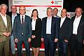 Neu gewählt wurde der Vorstand des BRK-Kreisverbandes Haßberge. Das Foto zeigt (von links) Steffen Vogel, Thomas Stadelmann, Wilhelm Schneider, BRK-Kreisgeschäftsführerin Carina Küfner, Peter Schleich, Dr. Ingo Schmidt-Hammer, Dr. Arman Behdjati-Lindner und Wolfgang Borst.