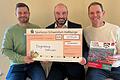 Auf dem Foto von links die drei Initiatoren Thomas Wagenhäuser, Christian Günther und Michael Janek.
