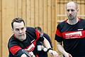 Pavol Mego (links) und Nico Christ punkteten für den SB Versbach im Auswärtsspiel bei der DJK SpVgg Effeltrich.