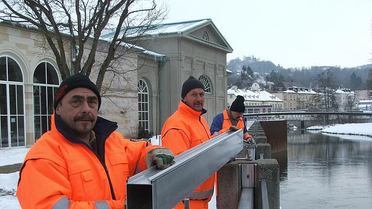 Der Hochwasserschutz ist gerade für Bad Kissingen ein sehr wichtiges Großprojekt (Bild von 2011).       -  Der Hochwasserschutz ist gerade für Bad Kissingen ein sehr wichtiges Großprojekt (Bild von 2011).