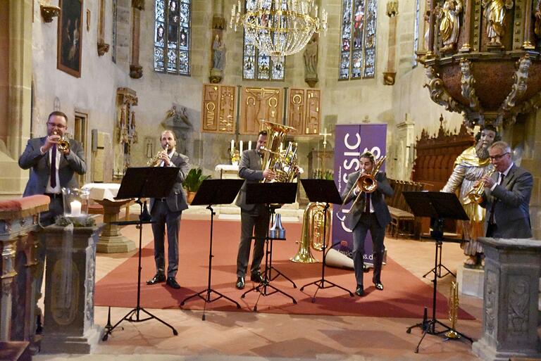 Ein begeisterndes Bläserkonzert bot 'Classic Brass' in Königsberg in der Marienkirche Ein begeisterndes Bläserkonzert bot 'Classic Brass' in Königsberg in der Marienkirche