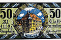 90 Jahre her: Schon einmal hatte Königshofen eine eigene Währung und zwar in der Zeit von 1918 bis 1923, als Inflation herrschte und die Städte und Gemeinden eigenes Geld drucken durften. Unser Bild zeigt einen 50 Mark Schein von damals.