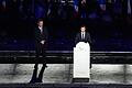 Paralympics Paris 2024 - Abschlussfeier       -  Tony Estanguet und Andrew Parsons halten ihre Abschlussreden.