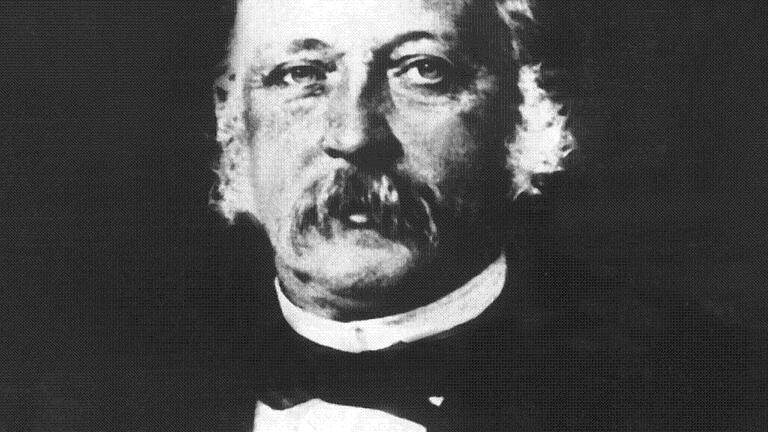 KINA - Auf den Spuren von Theodor Fontane       -  Der Schriftsteller Theodor Fontane in einer zeitgenössischen Darstellung