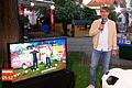 Moderator Peter Großmann live aus Veitshöchheim für das ARD-Morgenmagazin.