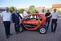 Übergabe des Renault Twizy an die Auszubildenden Henning Küchler und  seinen Bruder Moritz Küchler aus Braidbach. Mit dem Fahrzeug werden sie  die Berufsschule in Bad Kissingen besuchen sowie ihren  Ausbildungsbetrieb. Das Bild zeigt von links: Kreishandwerksmeister  Bruno Werner,  Walter Heußlein (Präsident der Handwerkskammer für  Unterfranken), Geschäftsführer Heinz Tüchert, Michael Werner  (Obermeister der Schreinerinnung) und der stellvertretende  Kreishandwerksmeister  Klaus Engelmann....       -  Übergabe des Renault Twizy an die Auszubildenden Henning Küchler und  seinen Bruder Moritz Küchler aus Braidbach. Mit dem Fahrzeug werden sie  die Berufsschule in Bad Kissingen besuchen sowie ihren  Ausbildungsbetrieb. Das Bild zeigt von links: Kreishandwerksmeister  Bruno Werner,  Walter Heußlein (Präsident der Handwerkskammer für  Unterfranken), Geschäftsführer Heinz Tüchert, Michael Werner  (Obermeister der Schreinerinnung) und der stellvertretende  Kreishandwerksmeister  Klaus Engelmann. Marion Eckert