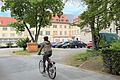 In einem der Innenhöfe der Erlöserschwestern parkten einst zahlreiche Fahrzeuge. Inzwischen sind nur noch wenige Parkplätze vor Ort. Viele sind für die Baustelle aufgegeben worden. Mittlerweile nutzen die Mitarbeitenden Fahrräder oder den ÖPNV.