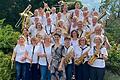 Das Ensemble Taktlos unter der Leitung von Judith Beifuß (vorne Mitte) hatte wieder viel Freude beim traditionellen Sommerkonzert in der Estenfelder Pfarrkirche St. Mauritius.