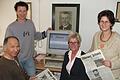 ostheimer zeitung       -  Die Verleger-Familie bei der Arbeit: Volker, Jörg, Hannelore und Ulla Gunzenheimer. An diesem Freitag kommt eine besondere Auflage heraus: Die Ostheimer Zeitung besteht seit 110 Jahren.