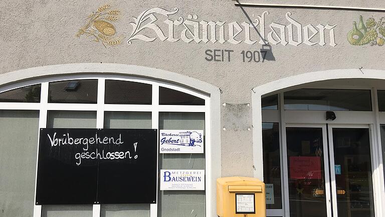 Der Krämerladen in Wiesenbronn ist seit 24. Juni geschlossen, da der Betreiber insolvent ist.
