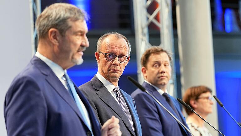 Koalitionsverhandlungen von Union und SPD abgeschlossen       -  Markus Söder äußert sich zufrieden über den Koalitionsvertrag.