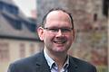 Michael Hombach an seinem bisherigen Arbeitsort, Burg Rothenfels.