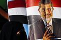 Unterstützung für Mursi: Eine Ägypterin bringt in Kairo ihre Sympathie für den Präsidenten zum Ausdruck.