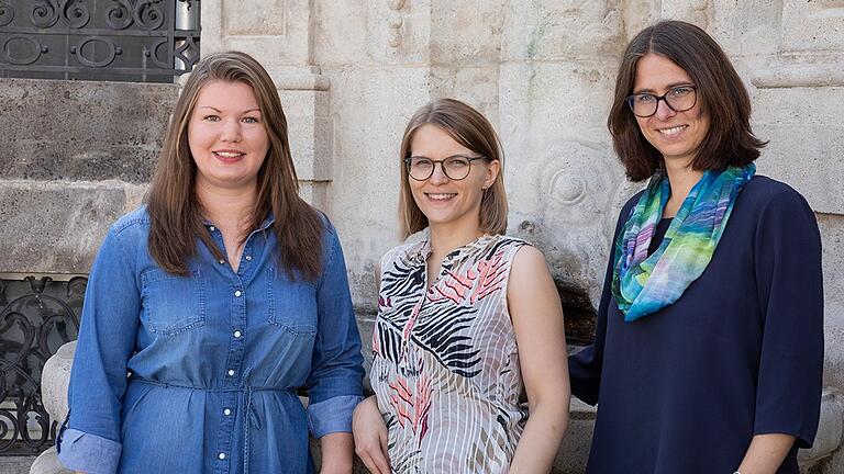 Das Pädagogen-Team der Kitzinger Volkshochschule mit (v. l.) Amelie Gräbner, Cornelia Rauh und Maike Held.