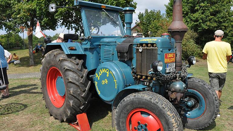 Ein Lanz-Bulldog, Vorgänger von John Deere.