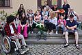 Im Bild die Kinder, die an der Ferienfreizeit von Komm-In in Halle teilnahmen mit ihren Betreuer*innen.
